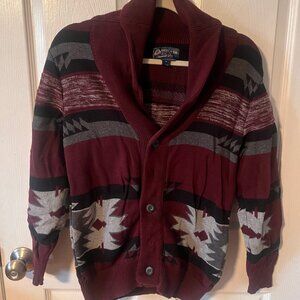 American Rag, Southwestern Print Cardigan - Men's Small